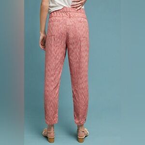 Anthropologie Longshore Cotton Cropped Pull On Pants Size Large